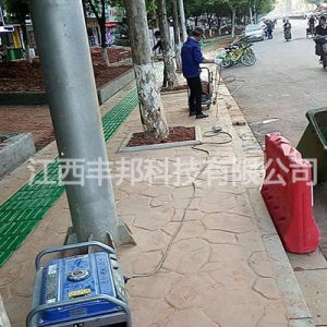 景德镇红谷滩丽景路人行道压花地坪