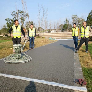景德镇透水混凝土施工现场