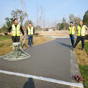 赣州透水混凝土施工现场